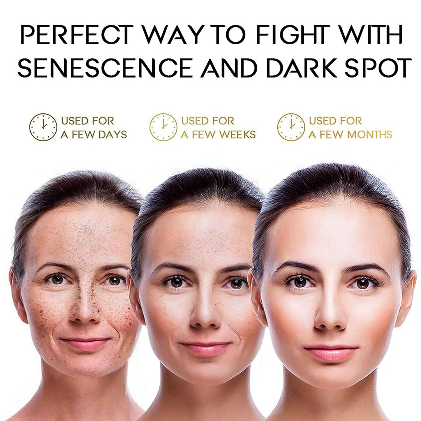 SAISZE Face Serum Set, 3 Pcs Anti-Aging Vitamin C Serum & Hyalurionic